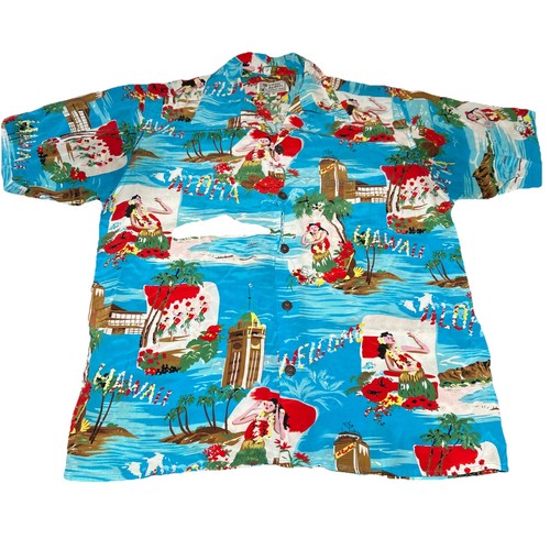 Camicia seta hawaiana - , vintage