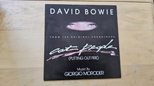 DAVID BOWIE-Music By Giorgio Moroder Cat People 1982 12"Vinyl Single EX/EX