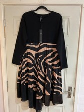 Abito elasticizzato zebrato