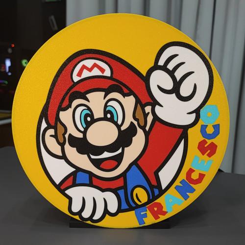 Lampada mario bros - mario,