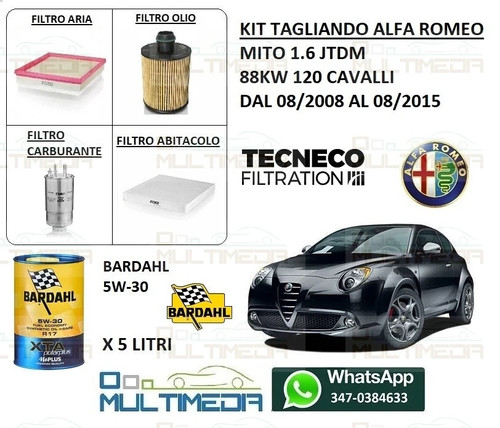 Kit tagliando olio bardahl - kit,