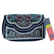 Borsa in feltro blu navy