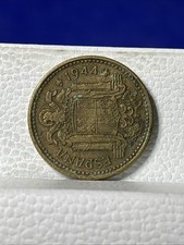 1 PESETA ESPANA 1944 COIN