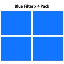 4 Packs Blue Color Gels