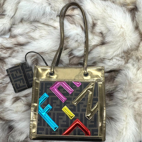 Fendi zucca shoulder bag - ,