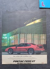 Pontiac Fiero GT Promo Print
