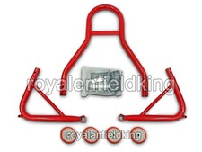 Per Reale Enfield Tutti Bicicletta " Paddock Stand Rosso Colore "