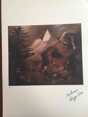 Antonio ligabue litografia - antonio,