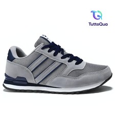 Scarpe da Uomo Casual in Pelle PU alla Moda da Città Leggere Basse Traspiranti