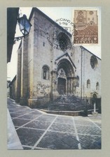 LANCIANO CHIESA DI SANTA MARIA MAGGIORE  CARTOLINA FILATELICA 1991 - MAXI CARD