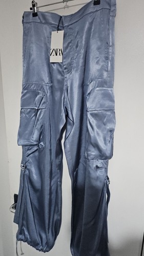 Pantaloni cargo zara - zara, blu