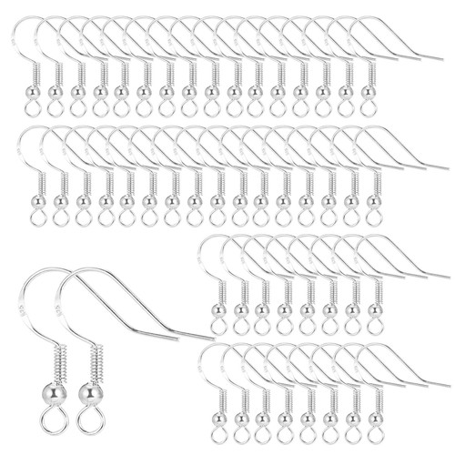 Ganci per orecchini argento - ganci,