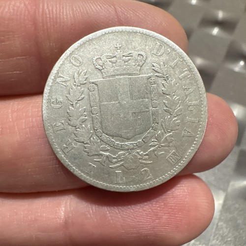Moneta lire 1863 - moneta, 2
