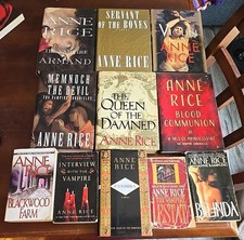 Anne Rice Lot Of 11 Vampire