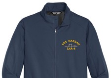 Giacca morbida USS NASSAU LHA-4.  Nuovo.  US Navy