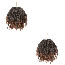 2 pezzi trecce creative all'uncinetto dreadlocks trecce a molla fibra bassa temperatura