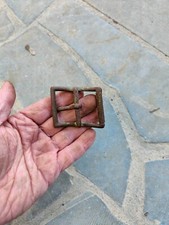 ww1 - Fibbia da cinturone italiana - modello in ottone per ufficiali