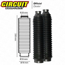 COPPIA SOFFIETTI COPRI STELI FORCELLA � 39 59 CIRCUIT NERI UNIVERSALI MOTO CROSS