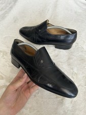 mocassino elegante uomo A. Testoni leather loafers black men dress shoes 43