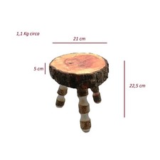 SGABELLO IN LEGNO DA TRONCO