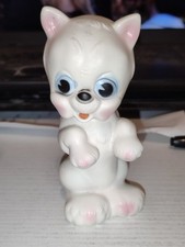 Pupazzo Ledra Cane  Ledraplastic 13 Cm Bianca Rosa