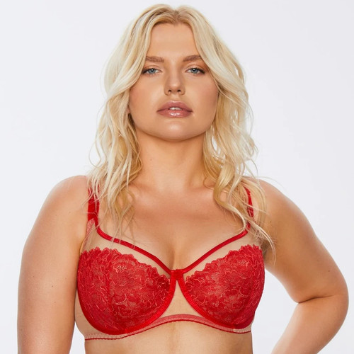 Reggiseno pizzo rete - in,
