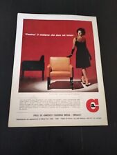 1964 AMEDEO CASSINA MOBILI POLTRONA 896 VICO MAGISTRETTI DESIGN VINTAGE AD PUB