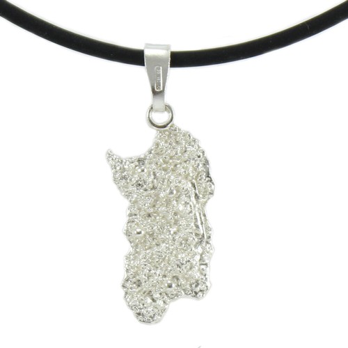 Collana uomo caucciù con