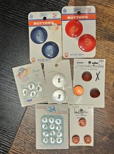 Lotto di 7 carte bottoni