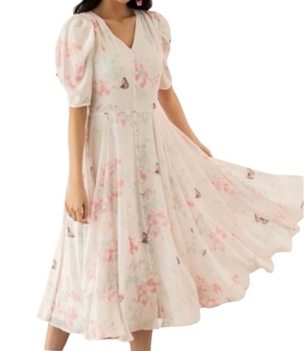 Abito midi rachel parcell - rachel, rosa