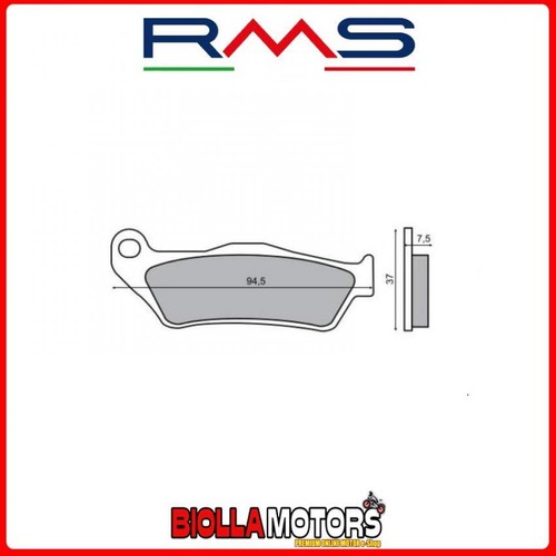 225100430 pastiglie freno rms - freno,