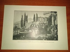Stampa. L'osteria dei tre gobbi a Bergamo (De-Leidi, ritratti di Donizetti, 1900