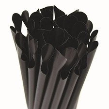 500 CANNUCCE DI PLASTICA NERE CON CUCCHIAIO PALETTA GRANITE GELATO FRUL ALIMENTI