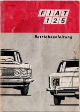 Fiat 125 manuale uso - uso, e