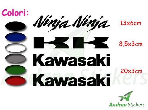 Kit adesivi kawasaki - adesivi, ninja