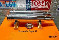 Harley Davidson terminali di scarico Screamin Eagle II cromati x Dyna ecc