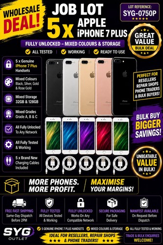 Lotto lavoro apple iphone 7 - 5x,