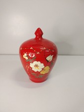 Salvadanaio In Terracotta Con Forma Rotonda Decorato Vintage 