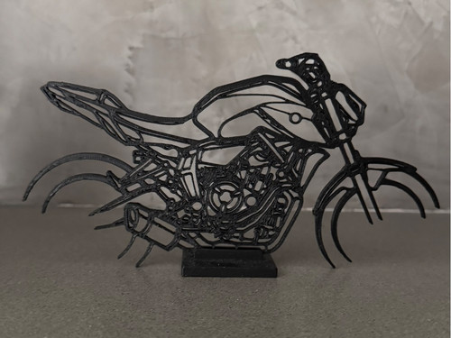 Moto stilizzata stampata 3d - stampata,