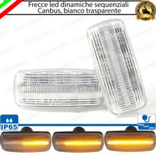 COPPIA FRECCE LATERALI LED PROGRESSIVE DINAMICHE CHRYSLER 300C 300 C TRASPARENTI