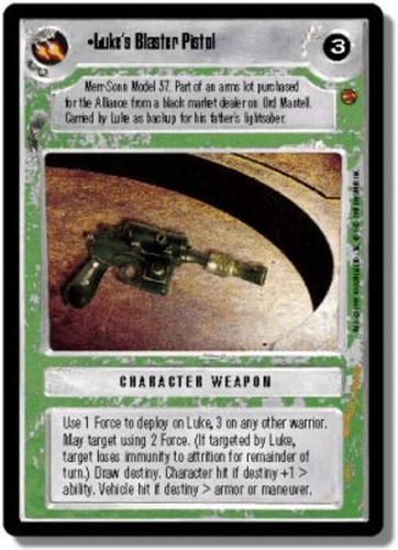 Luke blaster pistol - blaster,