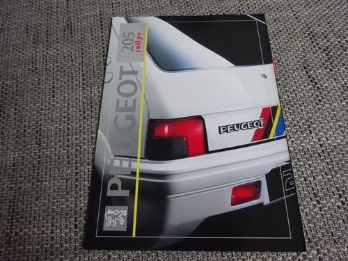 Peugeot 205 depliant rally