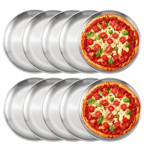 Teglia pizza acciaio inox - acciaio,
