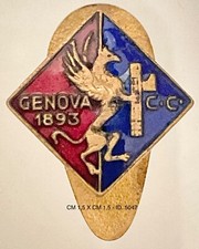 CALCIO GENOVA C.C. 1893 DISTINTIVO SQUADRA DI CALCIO PRODUTTORE PICCHIANI E C.