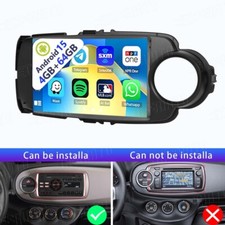 Per Toyota Yaris 2012-2017 V1 Plus Android 15 Autoradio GPS Navi WIFI RDS 4+64GB