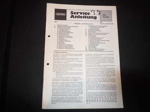 Manuale servizio originale - servizio,