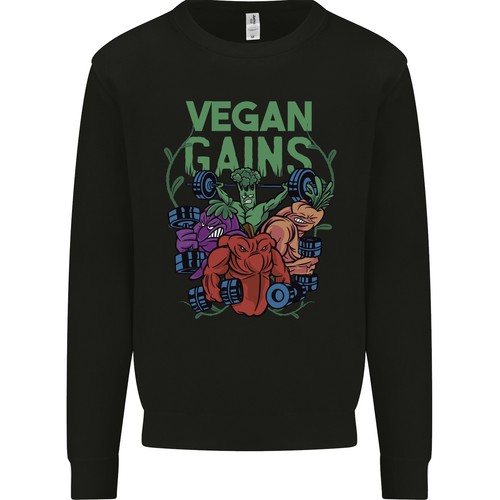 Felpa palestra vegana per - felpa,