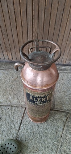 Estintore vintage rame e - vintage,