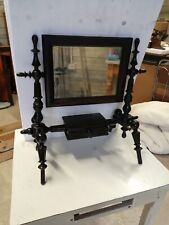 Antica Toletta da camera Specchiera in Legno tornito XIX Sec.