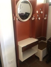 Appendiabiti mobile ingresso specchio panca FIARM anni 60’ Carlo De Carli